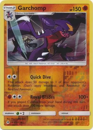 Forbidden Light Garchomp #62/131 reverse holo